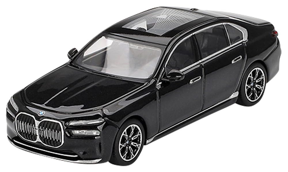 MINI GT i7 xDrive60 Black Sapphire Limited Edition 1/64 Diecast Model Car MGT00802