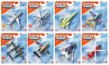 Matchbox Sky Busters Diecast Aircraft Collection, 8 Pack Assortment, Toy Planes and Helicopters JDJ05-979H