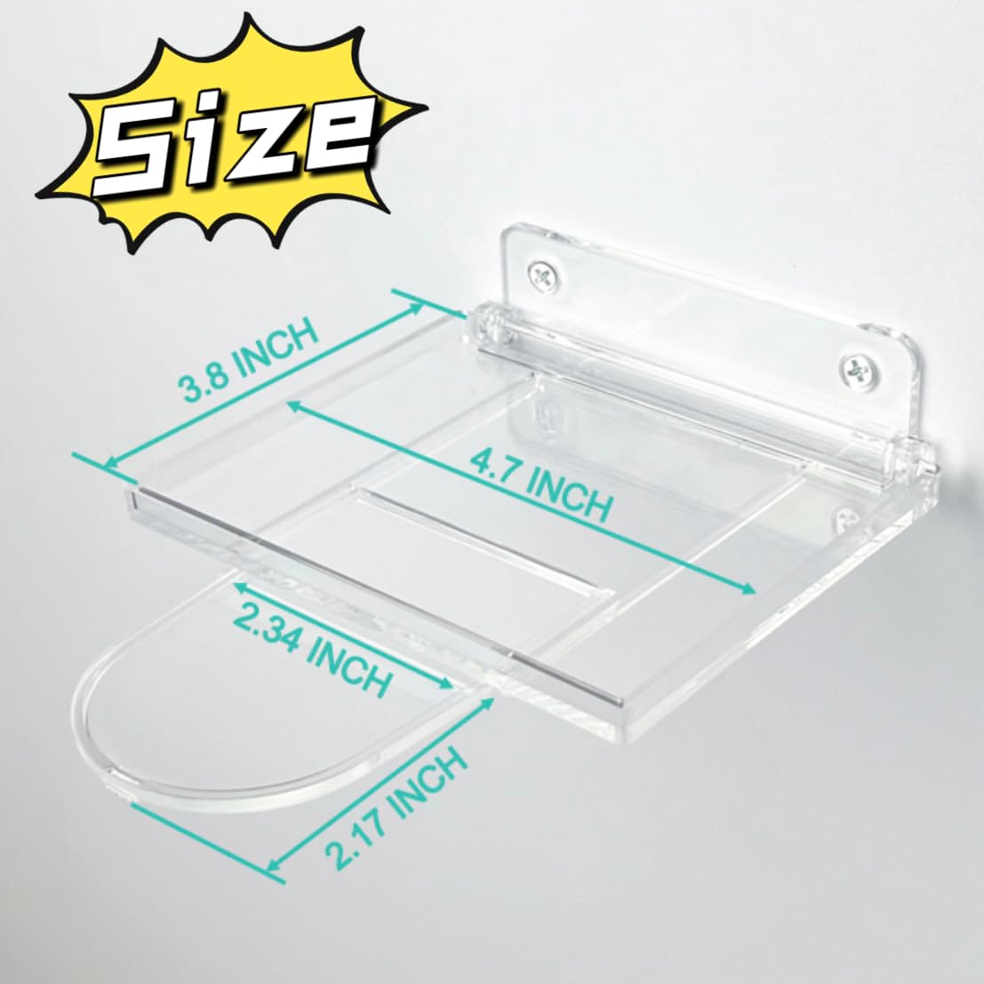 NLDSDSPH 10-Pack Collapsible Acrylic Shelf, Compatible with Funko Pop Figure Collection Case (4.5" x 3.5") Or Display Case for Boxed Characters