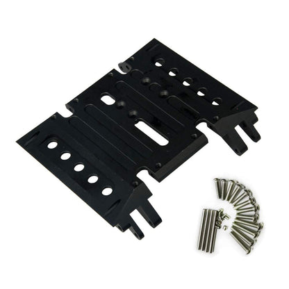 RCLions CNC Aluminum Center Gear Box Mount Skid Plate for Axial Wraith 90018 RC Crawler Car