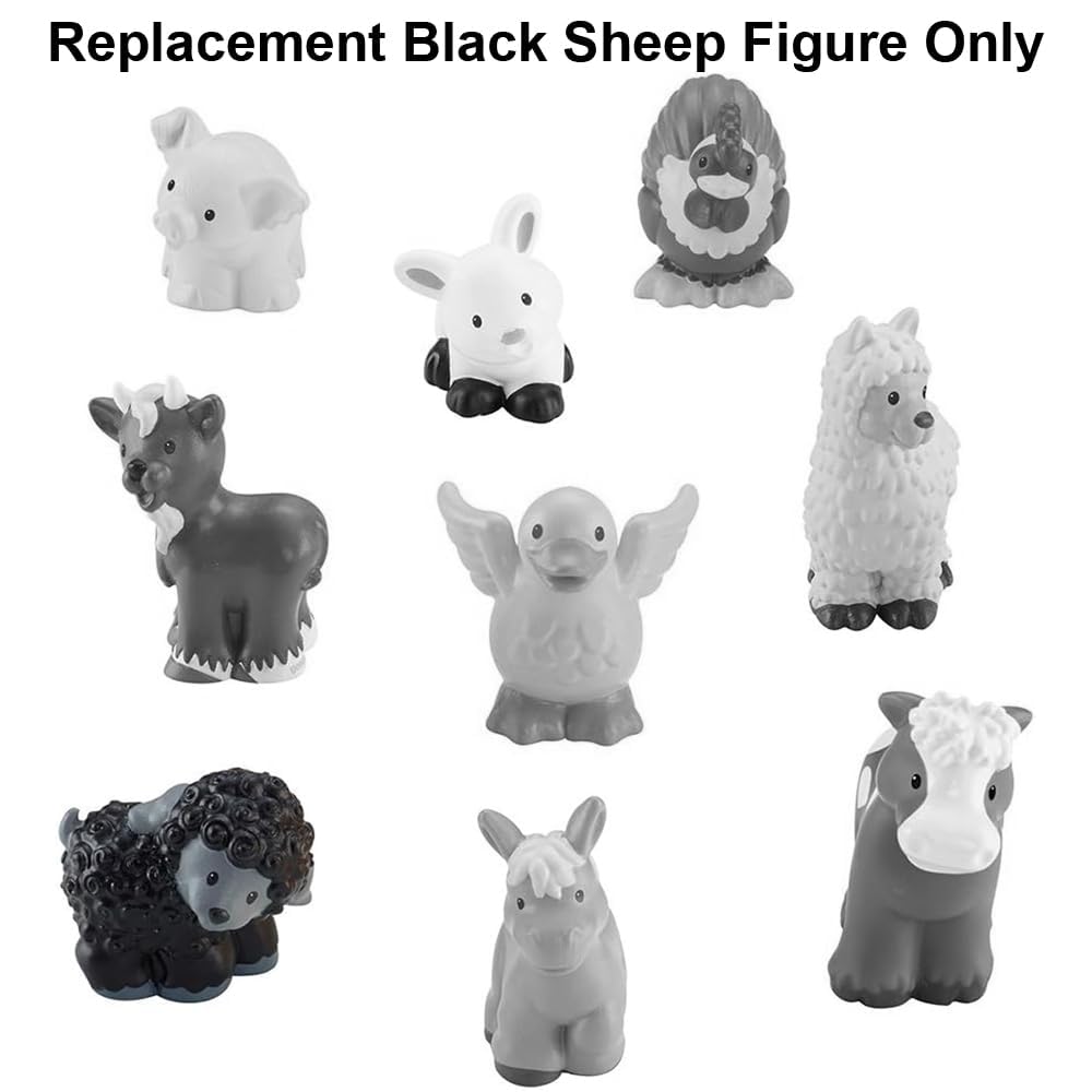 Fisher-Price Replacement Part Little People Playset CHD20 - Replacement Black Sheep Figure