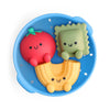 Itzy Ritzy Bath Squirter Toys - Set of 3 Textured, Pasta-Shaped Bath Toys & 1 Sprinkle Strainer - Itzy Splash Pals Promote Sensory Play, Cause