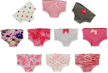 PZAS Toys 18 Inch Doll Underwear- 10 Pairs of Underwear Compatible with Most Major Brands 18" Dolls