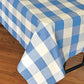 Havercamp Light Blue and White Plaid Table Cover | 54" x 108" | Classic Plaid Collection | Great for Picnic, Barbecue, Cookout, Lumberjack Theme