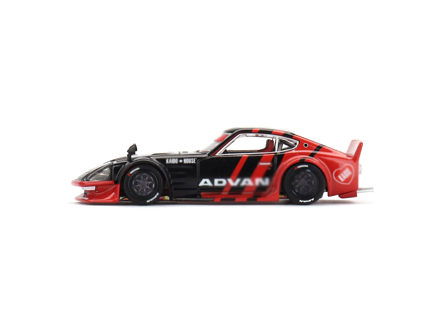 MINI GT Fairlady Z GT RHD (Right Hand Drive) Black and Red Livery (Designed by Jun Imai) Special 1/64 Diecast Model Car KHMG172