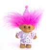 Russ Berrie My Lucky Happy Birthday Mini 4" Troll Doll - Pink Hair