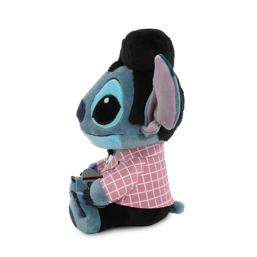 Disney Lilo and Stitch - Collectible Elvis Pink Checkered Stitch 8 Inch Stuffed Plush Phunny Figure, by Kidrobot
