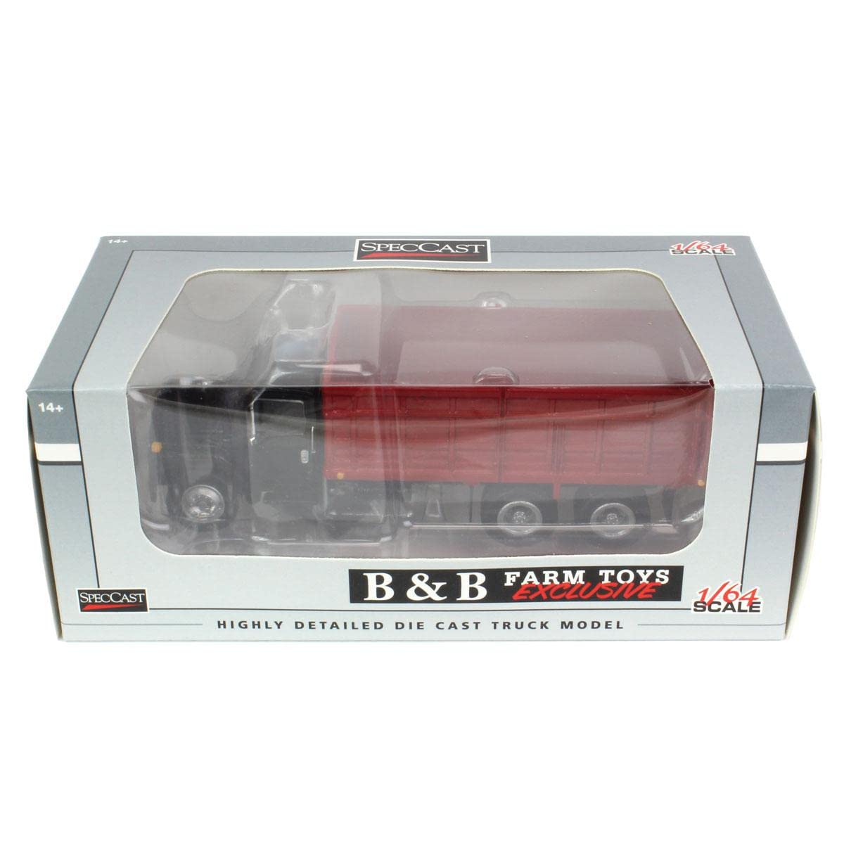 Spec Cast 1/64 1980’s International Tandem Axle Grain Truck with Black Cab BAM-009