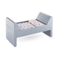 Corolle Mon Grand Poupon Crib & Bed for Baby Dolls, Grey