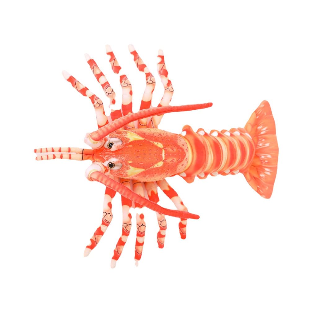 GracesDawn Plush Lobster Stuffed Animals, Australian Lobster Doll, Pillow, Plush Toys, Healing Animal Image that Fills People with Courage