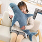 XIAOHONG 39 inch Giant Shark Stuffed Animal,Soft Shark Cushion Pillow Shark Plush Pillows,Chubby Stuffed Shark Toy Kid's Room Décor,Perfect Stress