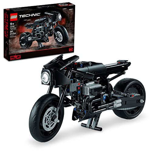 LEGO Technic The Batman - BATCYCLE Set 42155, Collectible Toy Motorcycle, Scale Model Building Kit of The Iconic Super Hero Bike from 2022 Movie
