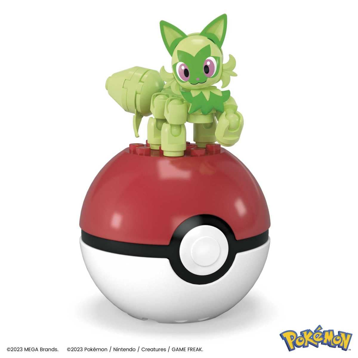 MEGA Pokémon Sprigatito Collectible Pokeball Building Toy for Ages 6 and Up