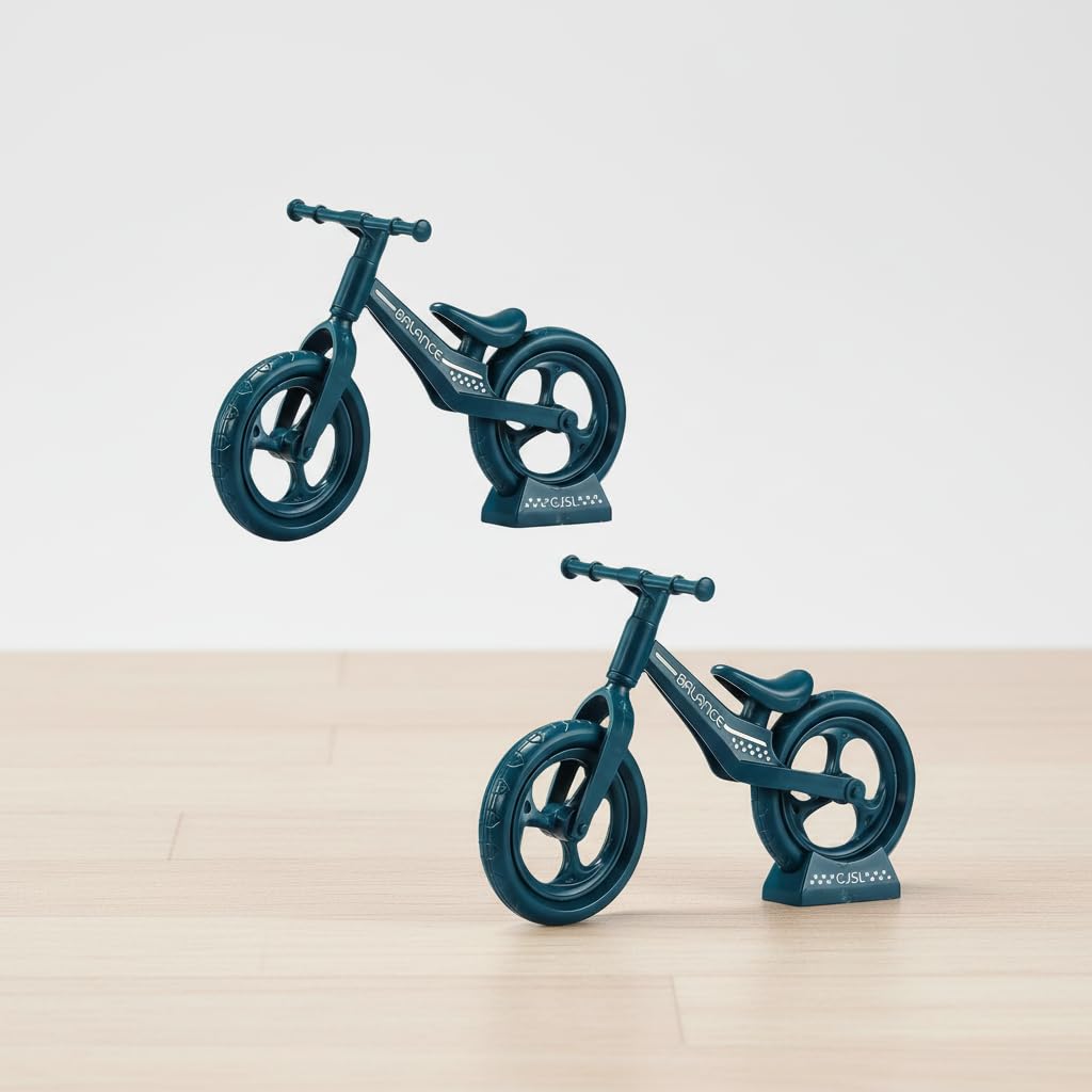 ZLmoue 2Pcs Mini Finger Mountain Bike, Desktop Decoration Cycling Figure, Random Colour, Small Mountain Cycling Figure Finger Playing