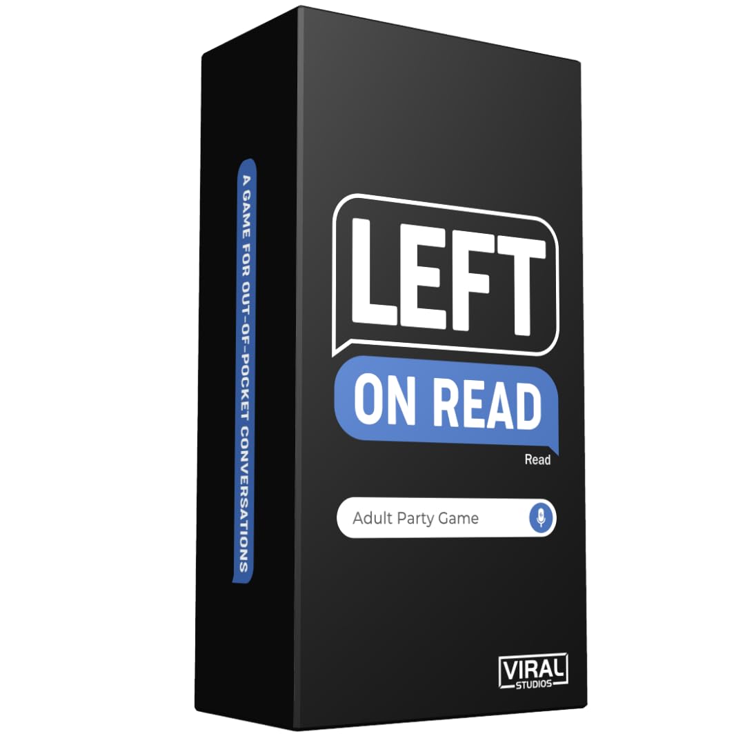 Viral Studios Left on Read - Hilarious Text Message Party Game for Adults | 500 Cards, Fast-Paced Group Fun for Game Nights, Parties, and College