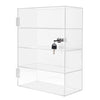 Locking Display Case,Showcase Display Cabinet,4-Tier Acrylic Display Case with Lock Key,Clear Countertop Cabinet, for Home, Stores