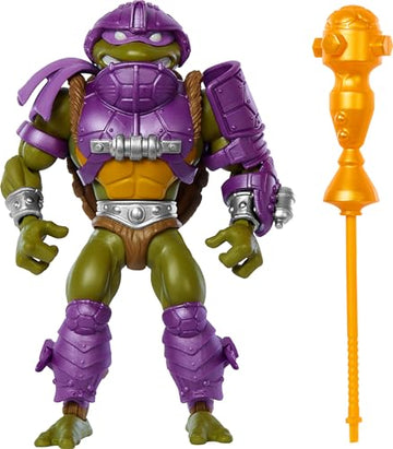 Mattel Masters of the Universe Origins Turtles of Grayskull Action Figure & Accessories, Donatello Collectible Toy with 16 Joints, TMNT & MOTU