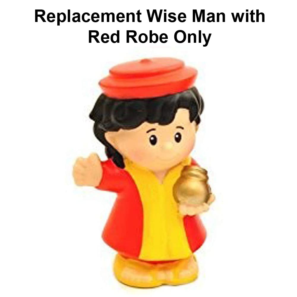 Fisher Price Little People Nativity Manger Replacement Wise Man with Red Robe