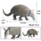 Rich Boxer Armadillo Figurine Realistic Plastic Armadillo Figurine for Home Decor Collection