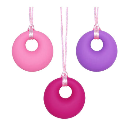 Chew Necklace for Sensory Kids Girls, Chewy Necklace Sensory Chew Toys for Adults with Autism ADHD Anxiety, Silicone Sensory Necklaces for Chewing - 3