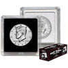 BCW 2x2 Coin Snap - 25 ct Half Dollar Holder | Archival Safe Coin Protector | Crystal Clear Polystyrene Coin Display Case | Ideal for US Kennedy Half