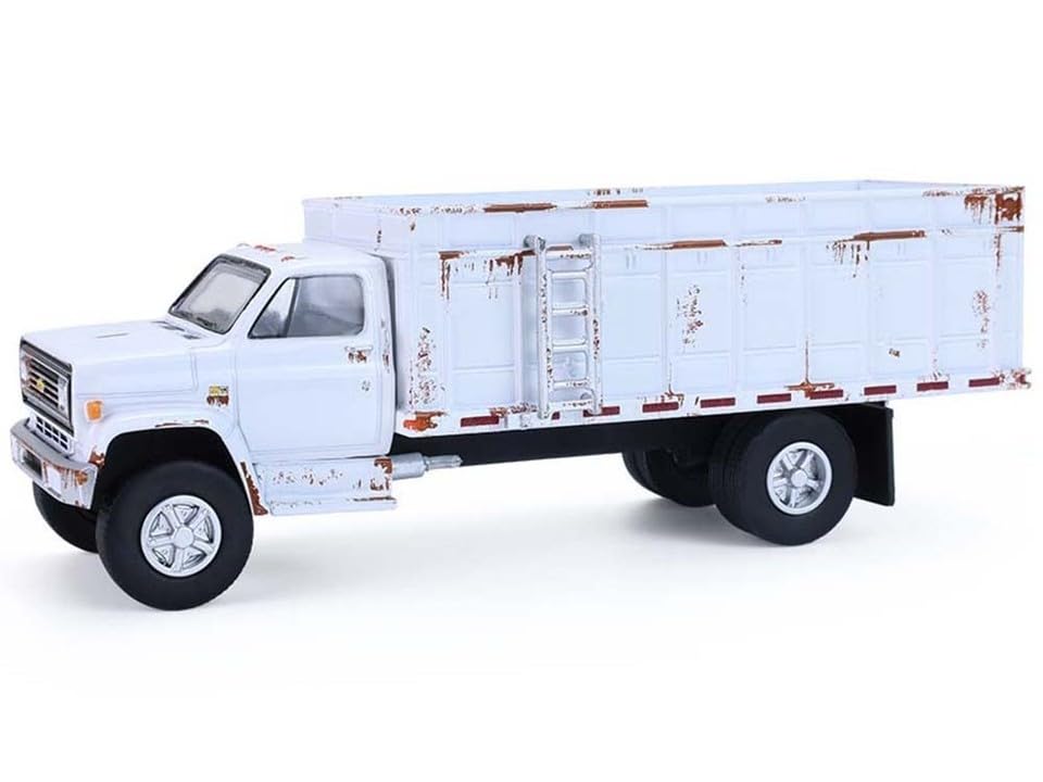 1980 C-70 Grain Truck White (Weathered) S.D. Trucks Series 20 1/64 Diecast Model by Greenlight 45200A