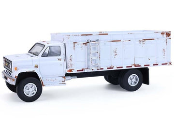1980 C-70 Grain Truck White (Weathered) S.D. Trucks Series 20 1/64 Diecast Model by Greenlight 45200A