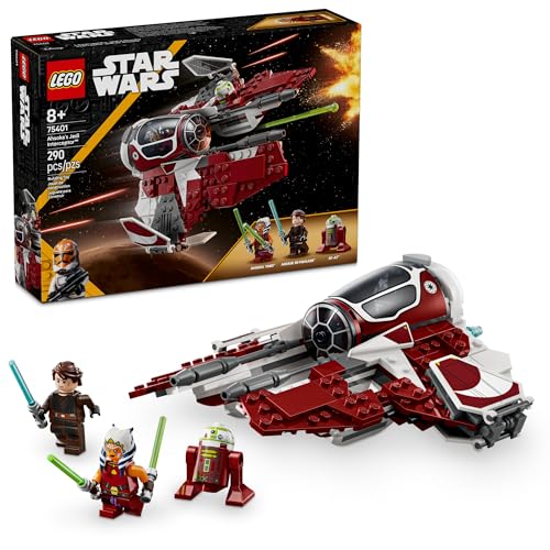 LEGO Star Wars: The Clone Wars Ahsoka's Jedi Interceptor Spaceship Building Toy - Kids Star Wars Toy for Boys and Girls, Ages 8+ - Gift Idea for