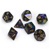 Chessex CHX27499 Dice-Lustrous Shadow/Gold Set