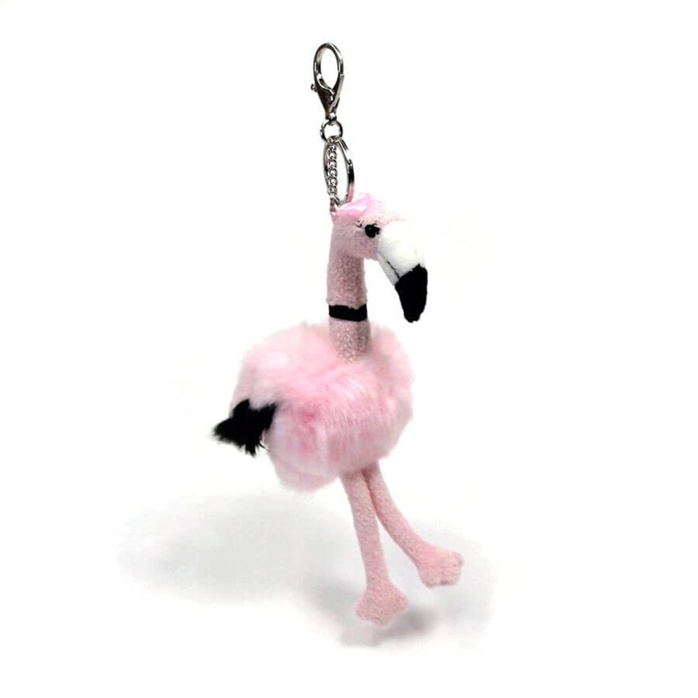 GUND Fashionable Flamingo Plush Stuffed Animal Keychain, Pink, 9”