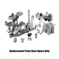Fisher-Price Replacement Part Little People Choo-Choo Zoo Train Playset CMP36 - Replacement White Polar Bear Figure