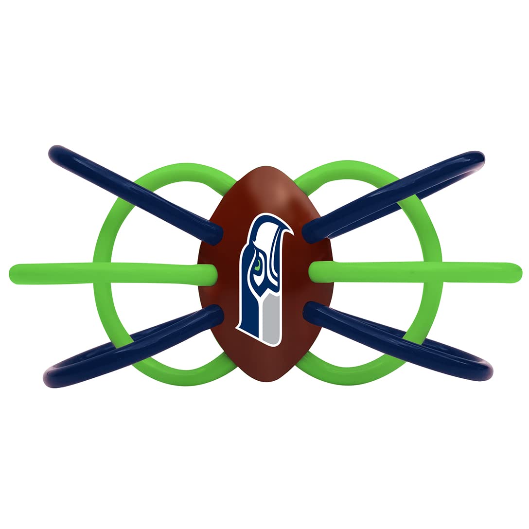 Baby Fanatic Baby Teether/Rattle - Seattle Seahawks Officially Licensed Toy