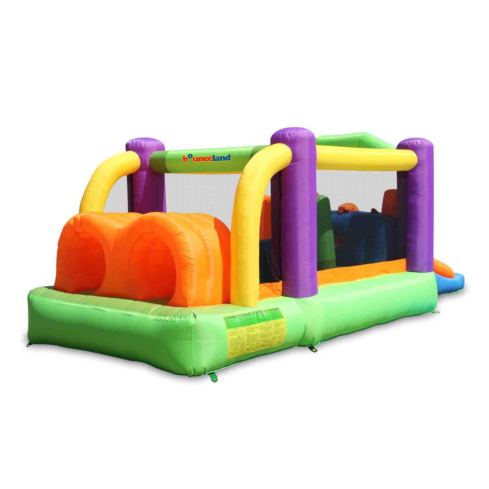 Bounce House Bounceland Inflatable Bouncer Obstacle Pro-Racer Combo Slides