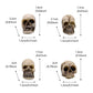 SUFUNNY Mini Skulls Figurine Skeleton Head Miniatures for Halloween Decor, Skull Decor, Dollhouse Accessories for Halloween Decorations,40pcs