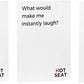 HOT SEAT Party Game - The Family Card Game That's All About You - for Kids,Teens, College Students, Adults + Families - Perfect Christmas White