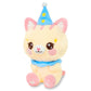 Plush Kitty - Confettie the Clown Cat by PlushGoals | Cute Circus Cat Stuffed Animal | Soft Kawaii Plushie in Pastel Costume | Adorable Gift for Kids