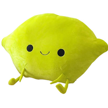 MYtodo Creative Fruit Oranges Mango Peach Pillow Cushion Chair Pad Plush Toy Birthday Gift (Lemon)