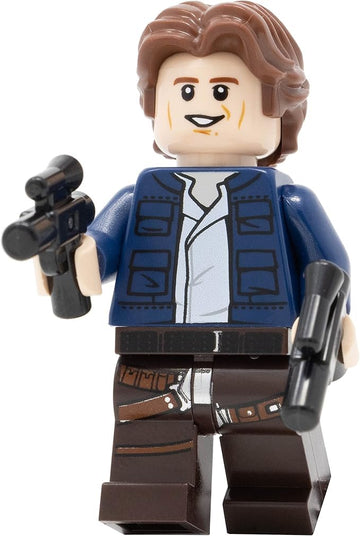 LEGO Star Wars: Han Solo Minifigure with Wavy Hair and Twin Pistols - from Slave One 20th Anniversary Set (75243)