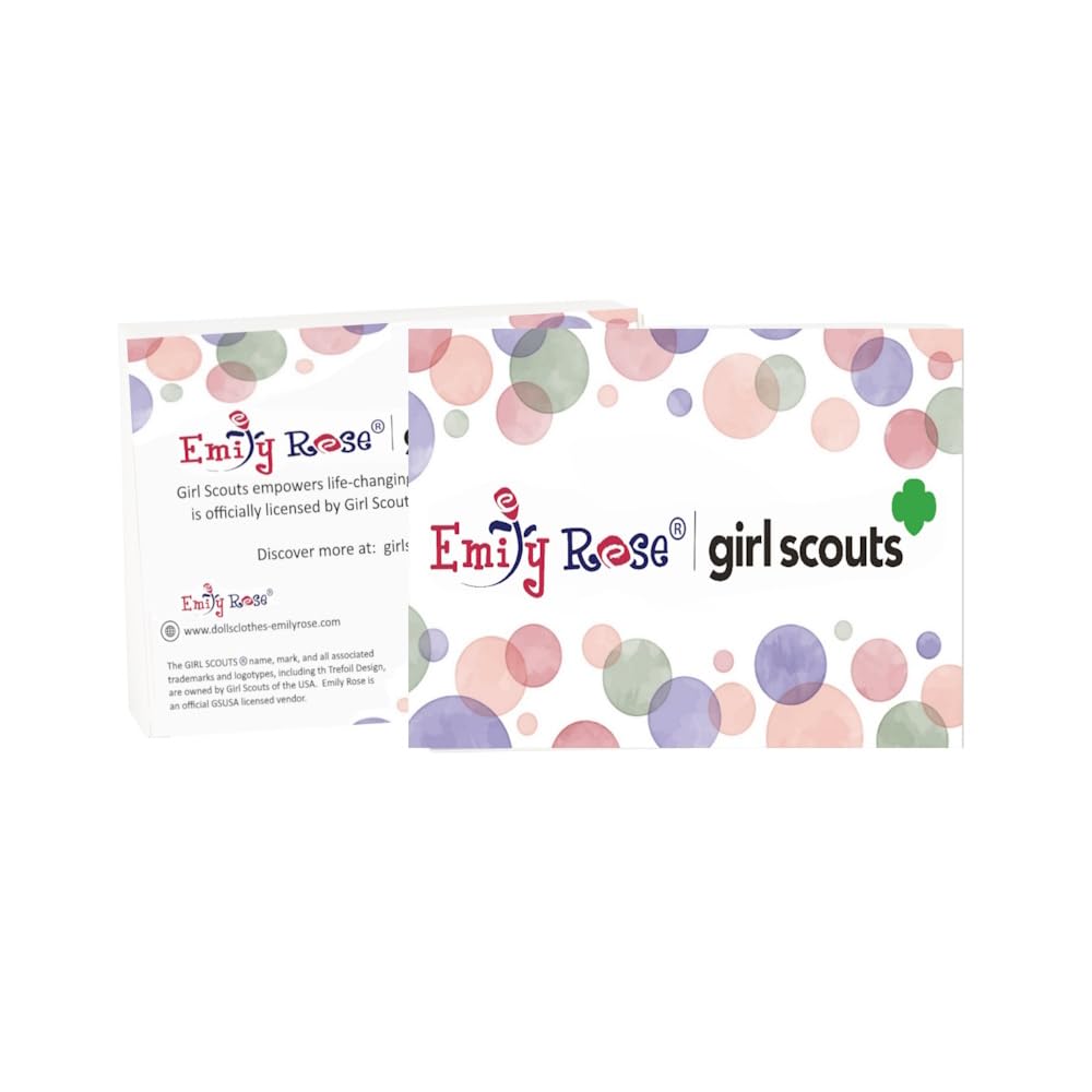 Emily Rose 18 Inch Doll Clothes 8-PC Daisy Girl Scout Uniform and Accessories Value Pack | Officially Licensed by Girl Scouts of The USA | Doll NOT