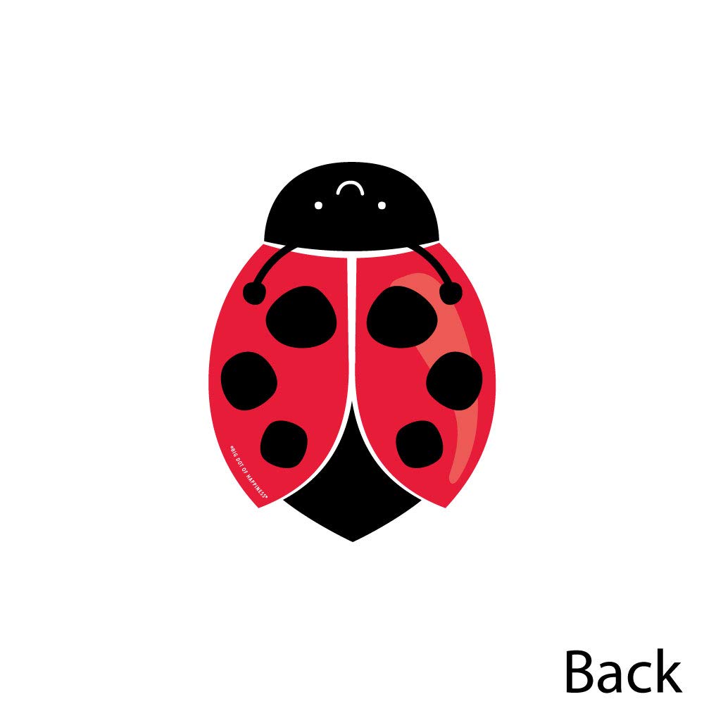 Big Dot of Happiness Happy Little Ladybug - Decorations DIY Baby Shower or Birthday Party Essentials - Set of 20