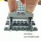 56pcs City Train Tracks Toy Straight and Flexible Train Track Railway Extension Building Set Block Toy Compatible with Major Brand (36 Straight and 20