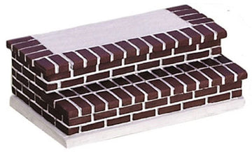 Dollhouse Miniature Brick Entry Stairs