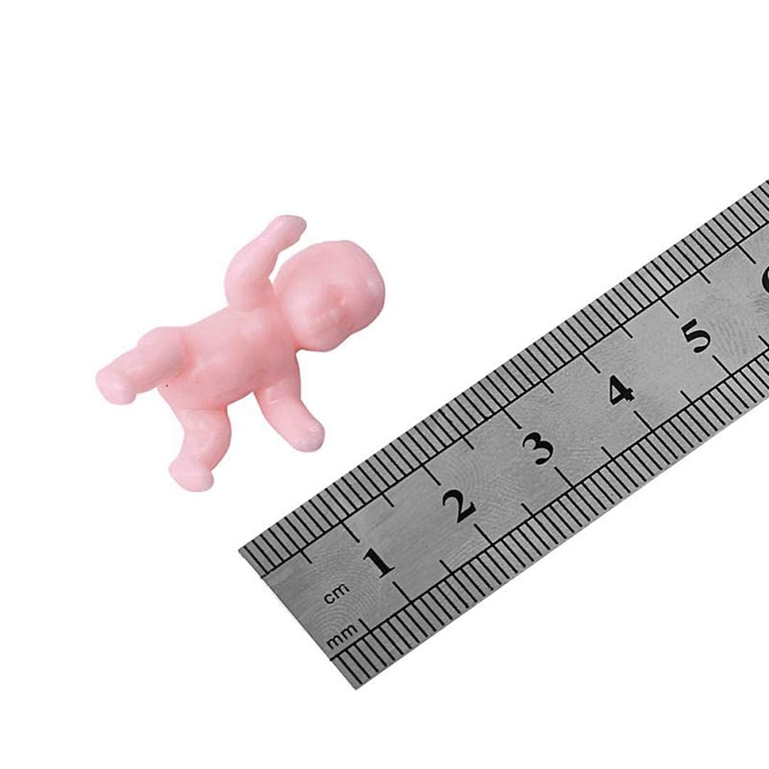 24Pcs King Cake Babies, 1.2 Inch Mini Babies for Baby Shower Game