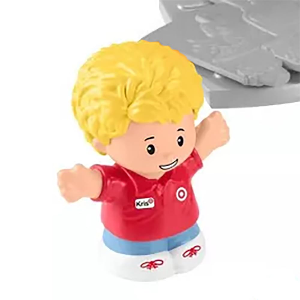 Fisher-Price Replacement Part for Collectible Little People Target Run Dollhouse Playset HXX97 - Replacement Target Employee Kris Figure