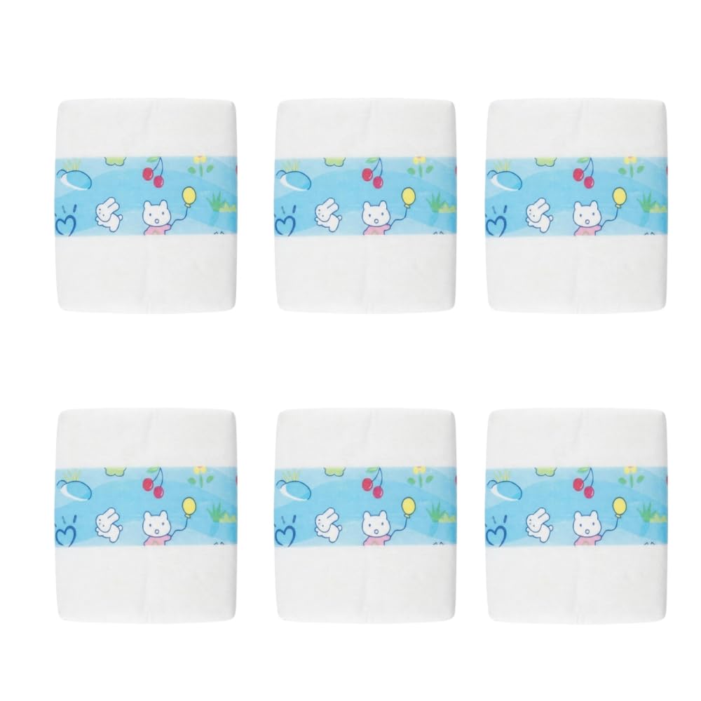 Reborn Baby Dolls Diapers for 17-24 inch Newborn Reusable 6-Piece Pack Fit