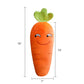 17.7Inch Cute Carrot Plush Toy, Soft Vegetable Hugging Throw Pillow