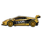 Hot Wheels Premium Pop Culture Gran Turismo Lamborghini Huracán LP 620-2 Super Trofeo 1:64 Scale Die-Cast Car, Metal Body & Real Riders Tires