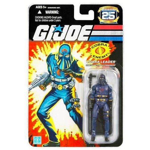 G.I. Joe 25th Anniversary: Hooded Cobra Commander (Cobra Leader) 3.75 Inch Action Figure