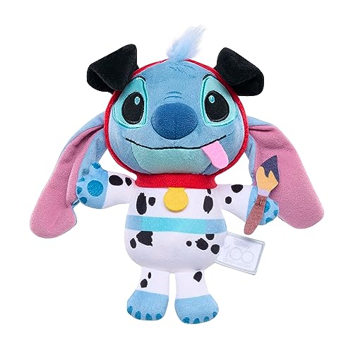 Disney100 Years of Wonder Stitch as Pongo Small Plushie Stuffed Animal, Kids Toys for Ages 2 Up by Just Play