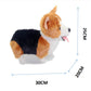 VACHICHI Stuffed Animal Dogs Lifelike Plush Toy Puppy, Tricolor Welsh Corgi,12 Inch